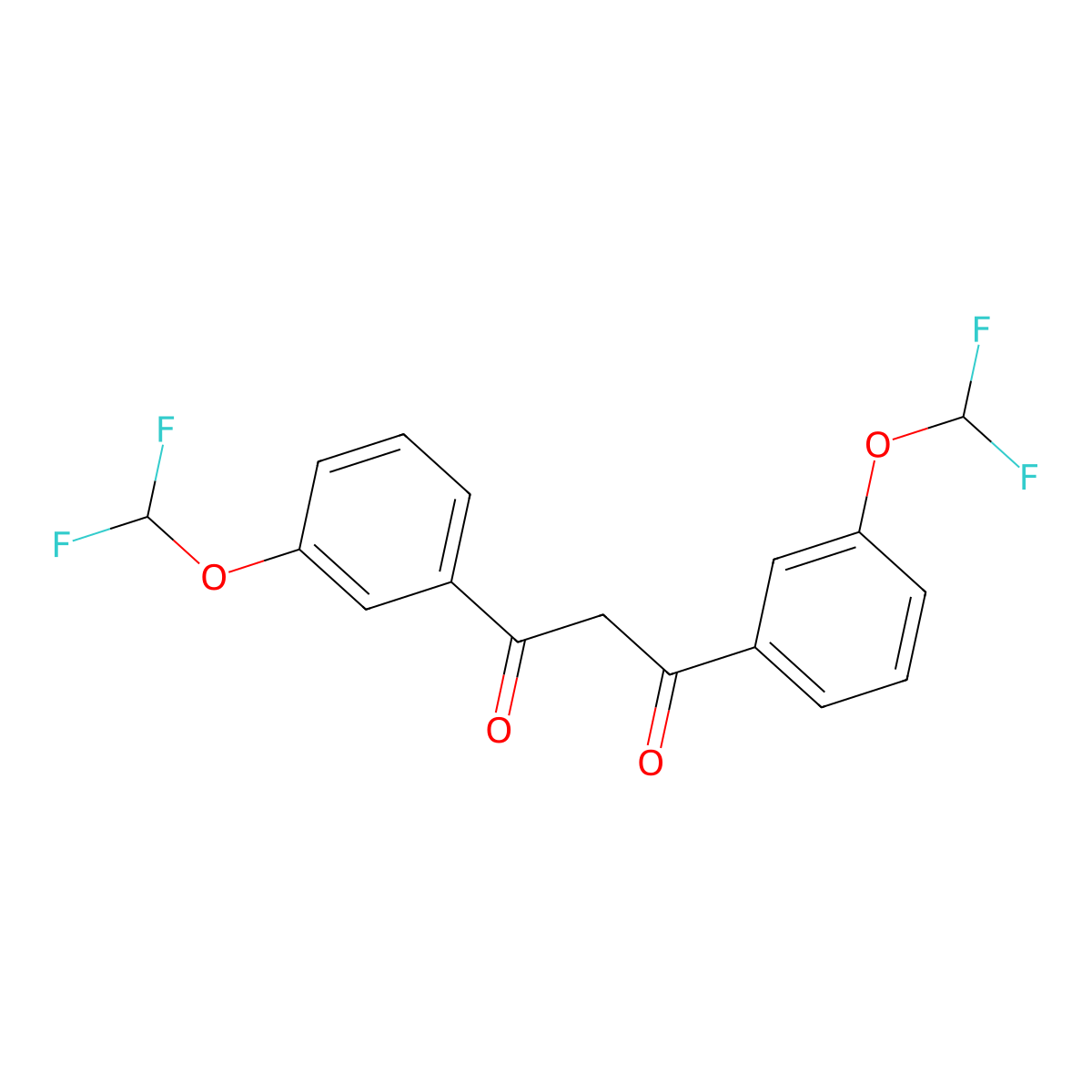 1,3-Bis(3-(difluoromethoxy)phenyl)propane-1,3-dione molecular structure, CAS 938004-15-0