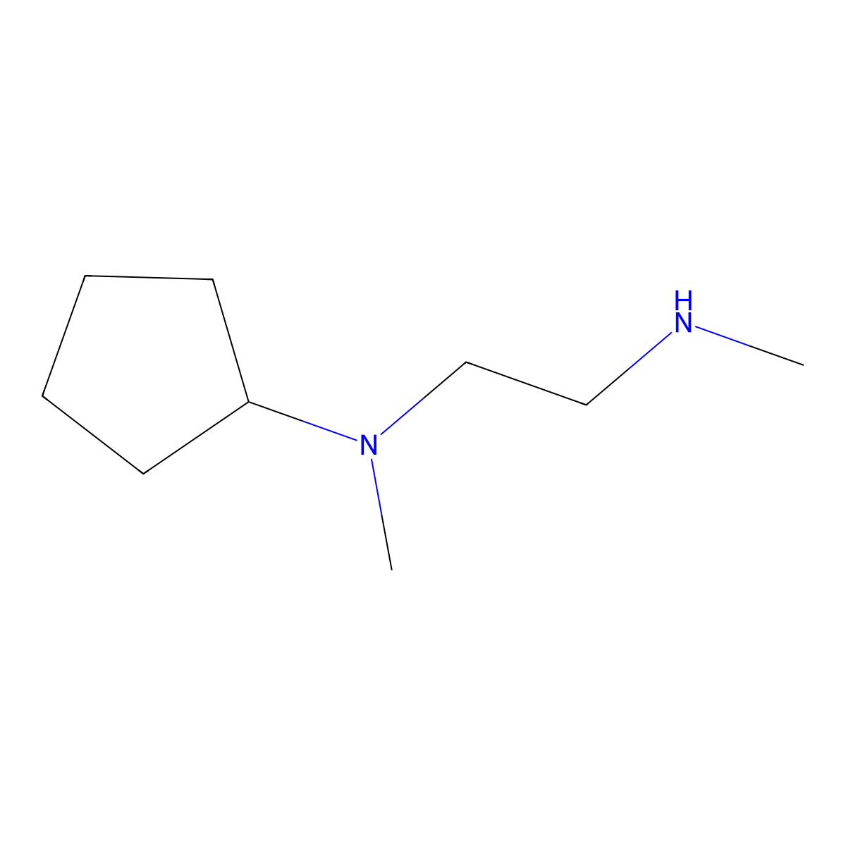 N1-Cyclopentyl-N1,N2-dimethyl-1,2-ethanediamine molecular structure, CAS 938459-03-1