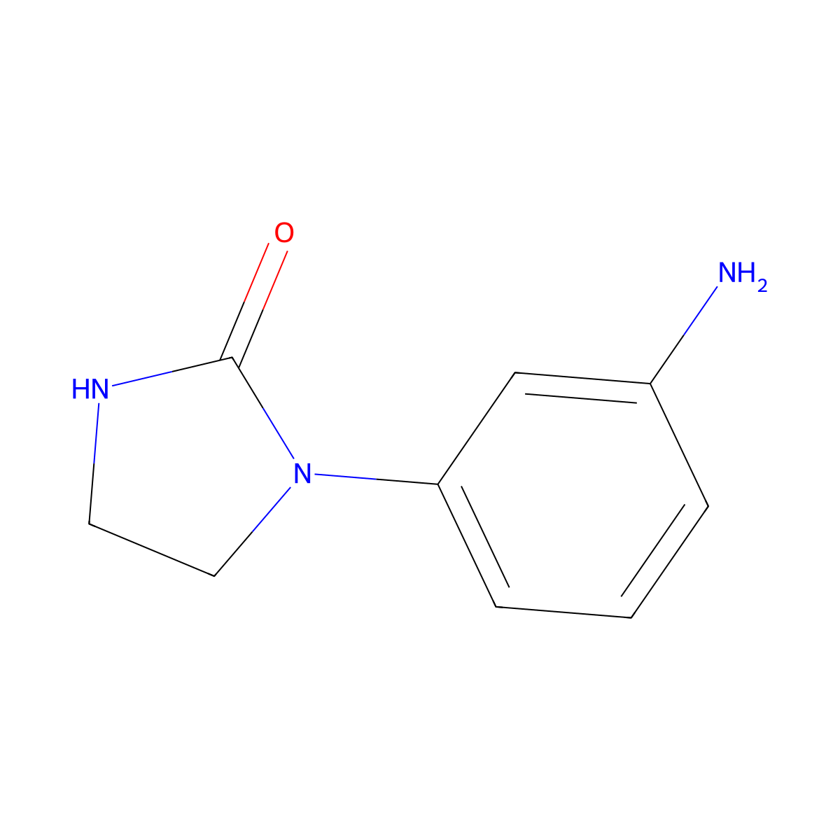 1-(3-Aminophenyl)imidazolidin-2-one molecular structure, CAS 938459-14-4