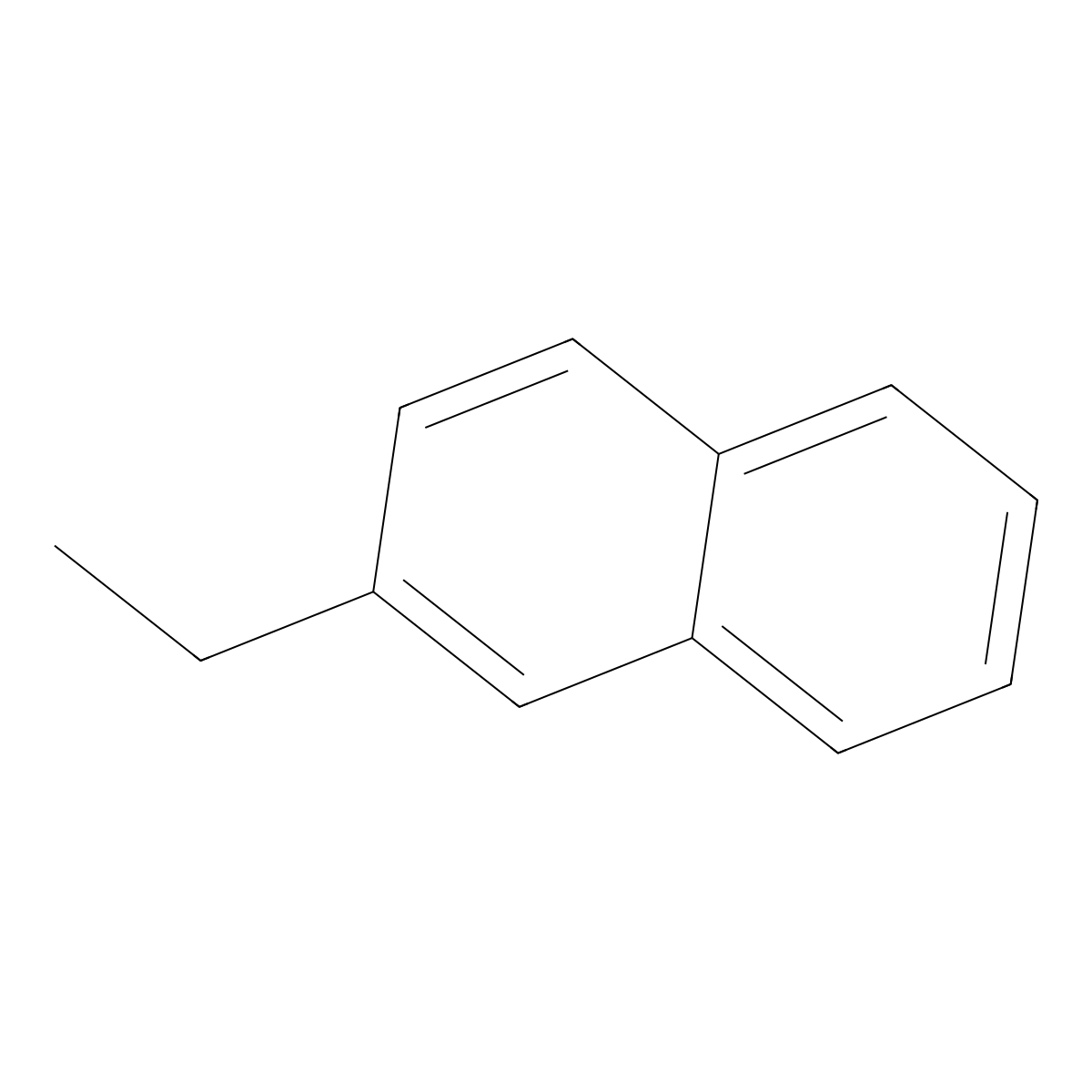 2-Ethylnaphthalene molecular structure, CAS 939-27-5