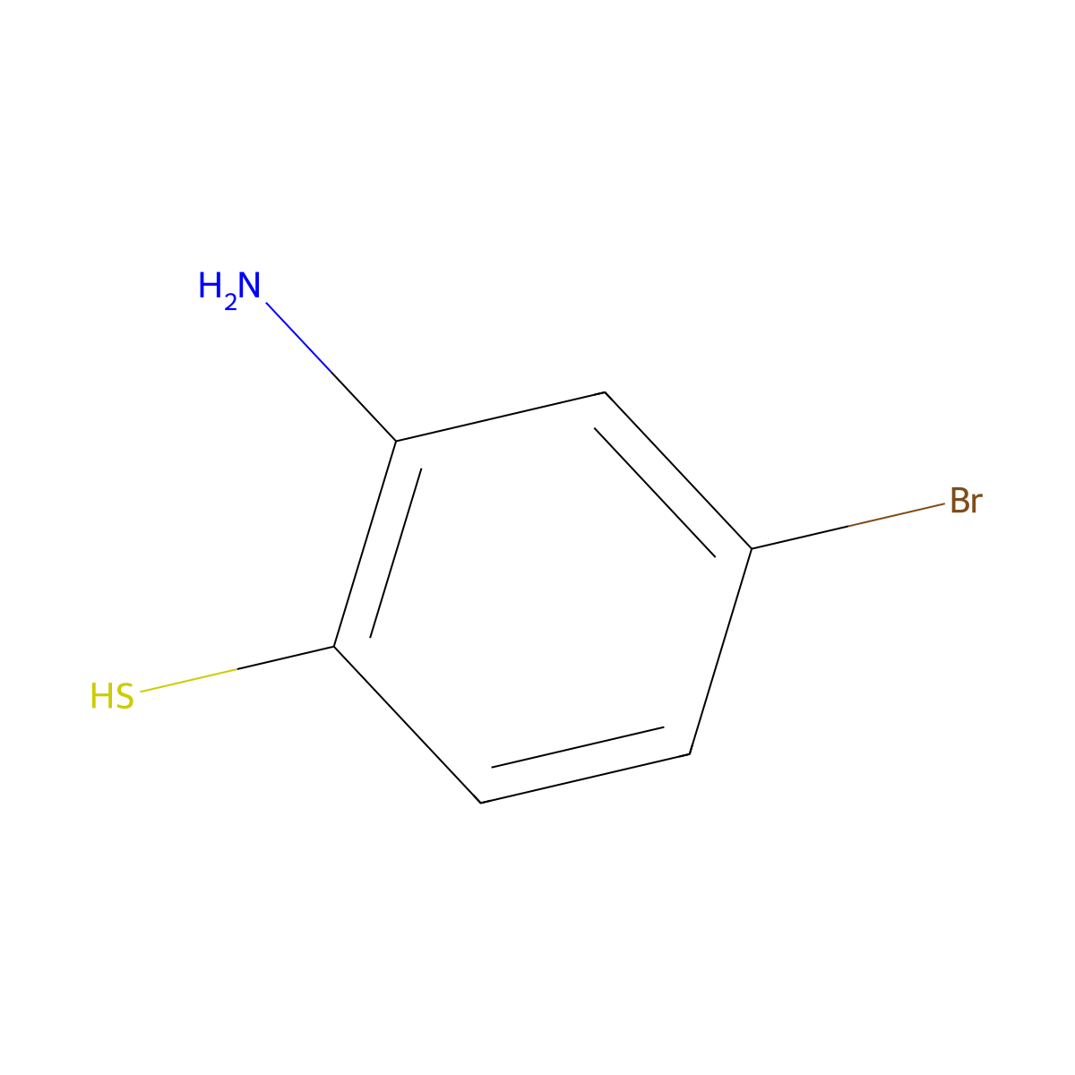 2-Amino-4-bromobenzene-1-thiol molecular structure, CAS 93933-49-4