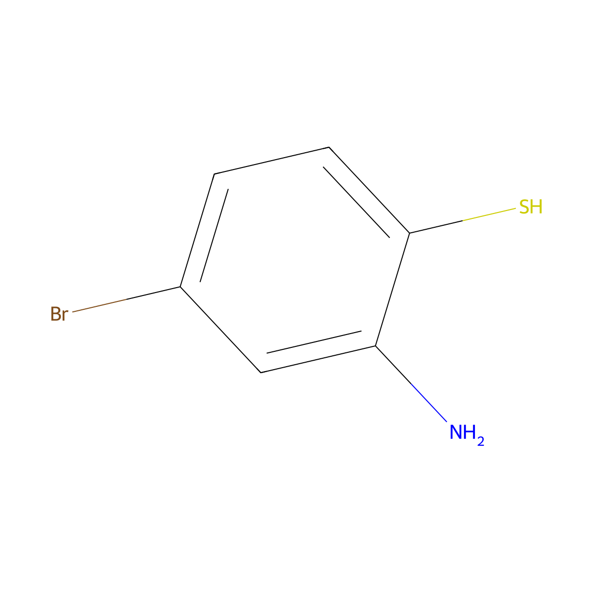 2-Amino-4-bromobenzene-1-thiol molecular structure, CAS 93933-49-4