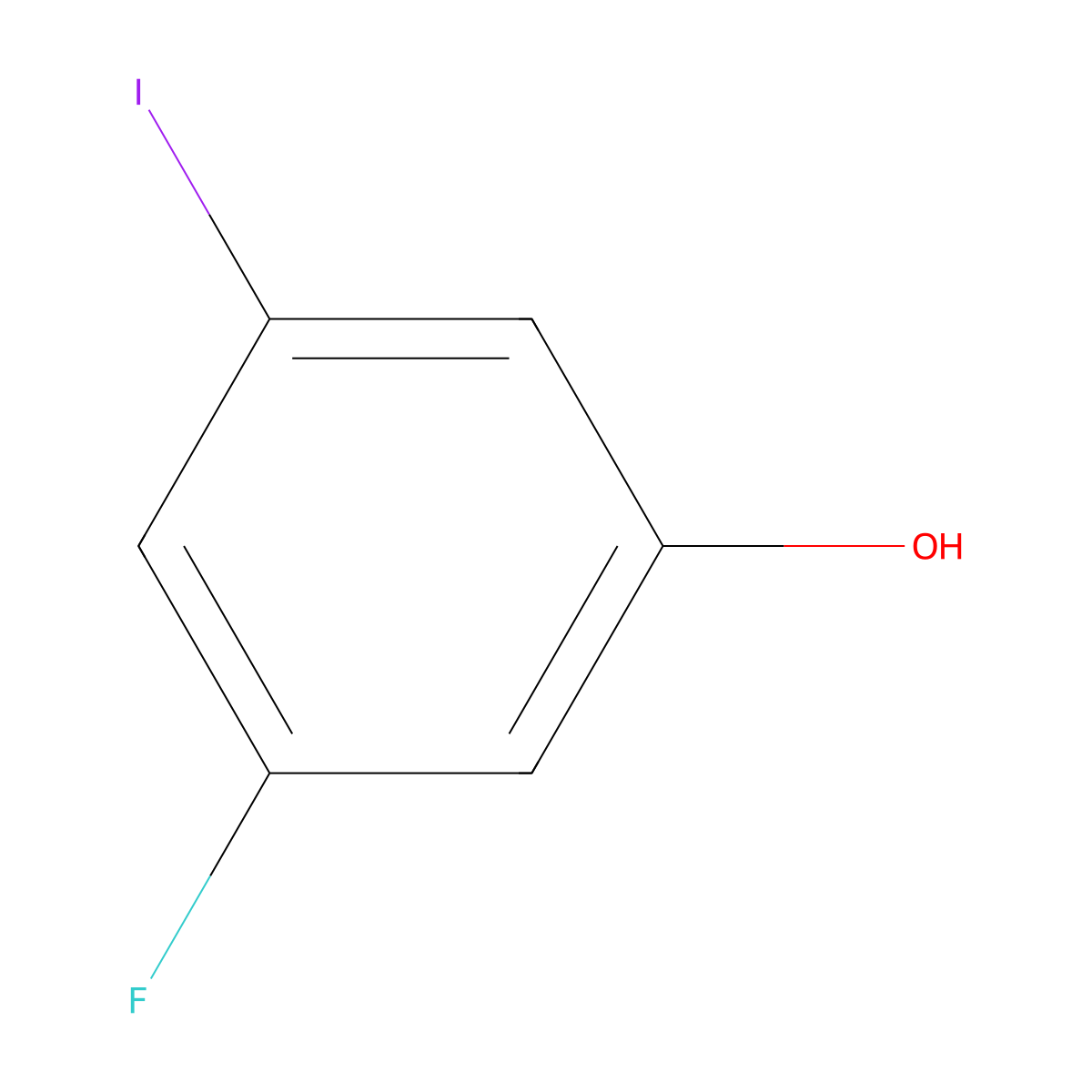 3-Fluoro-5-iodophenol molecular structure, CAS 939771-60-5