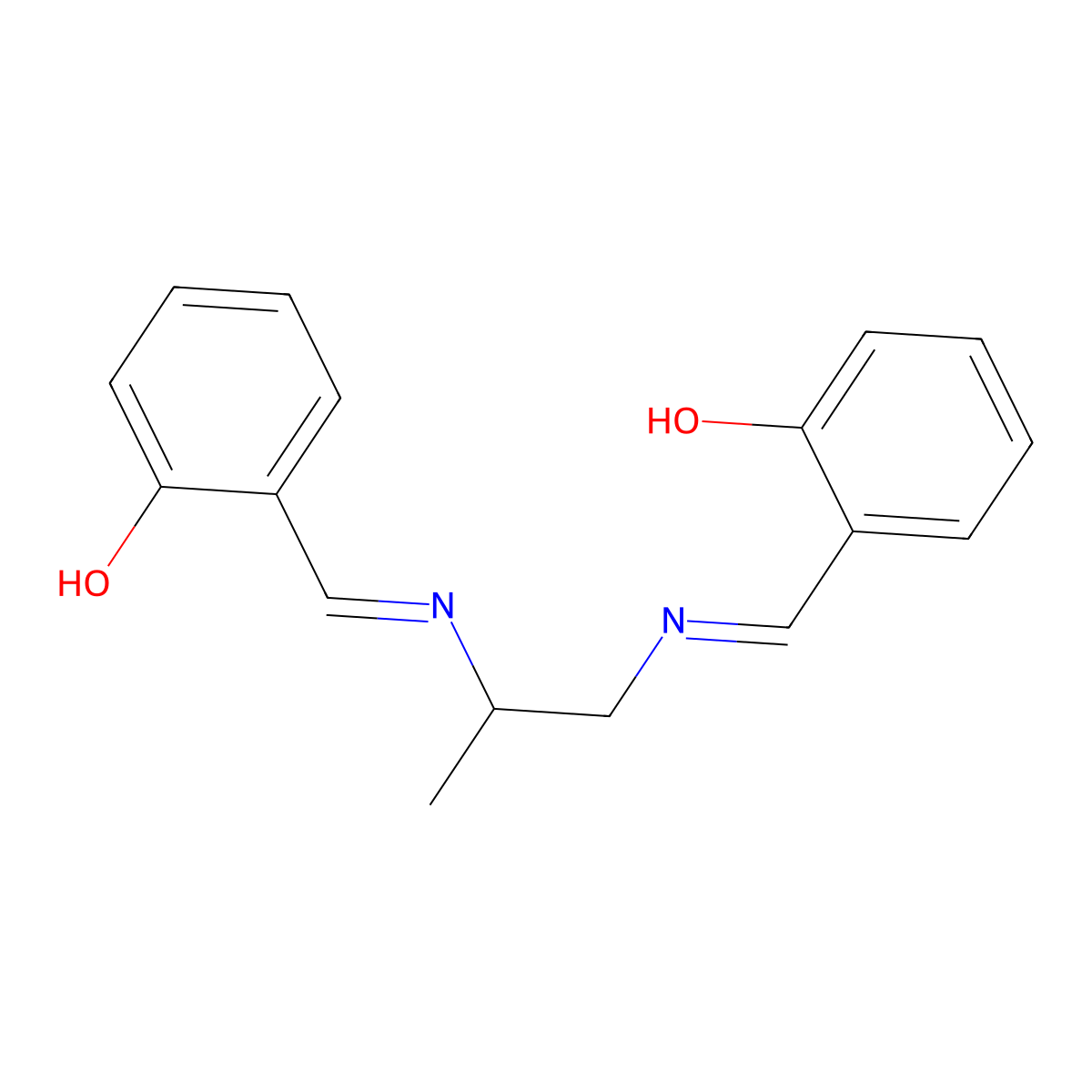N,N'-Disalicylidene-1,2-propanediamine molecular structure, CAS 94-91-7