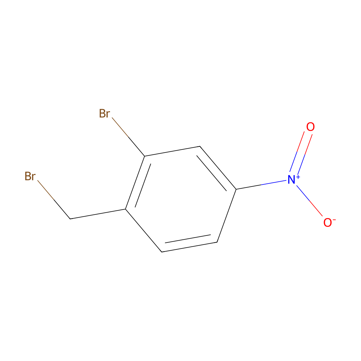 2-Bromo-1-(bromomethyl)-4-nitrobenzene molecular structure, CAS 940-05-6