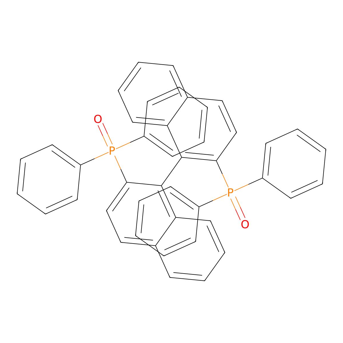 (R)-[1,1'-Binaphthalene]-2,2'-diylbis[1,1-diphenyl-1,1'-phosphineoxide] molecular structure, CAS 94041-16-4