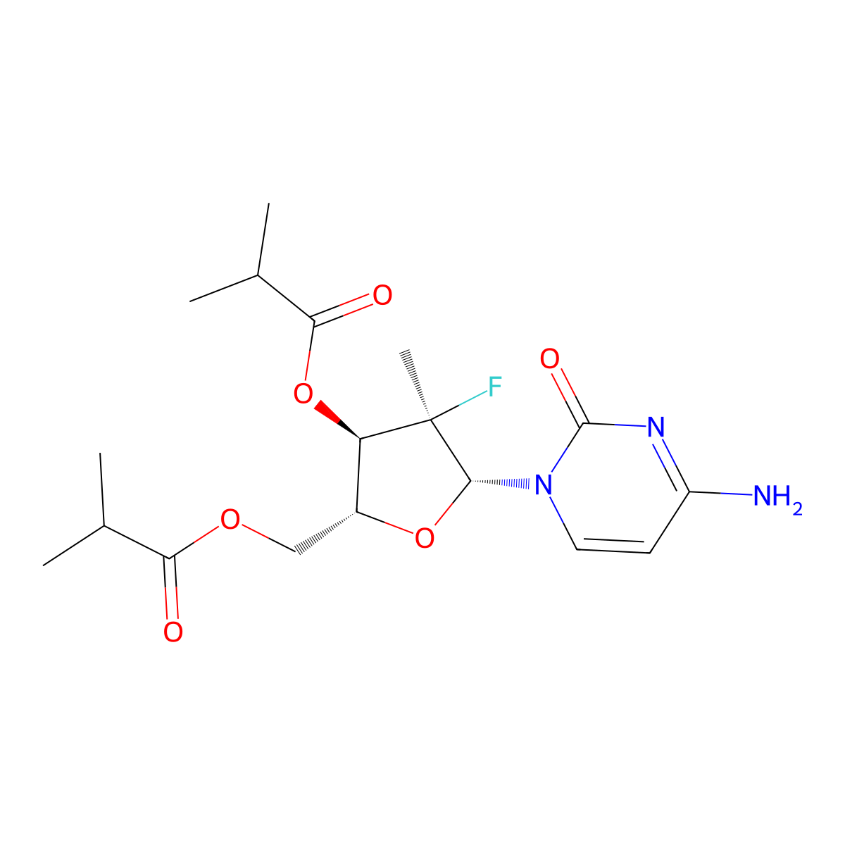 Mericitabine molecular structure, CAS 940908-79-2