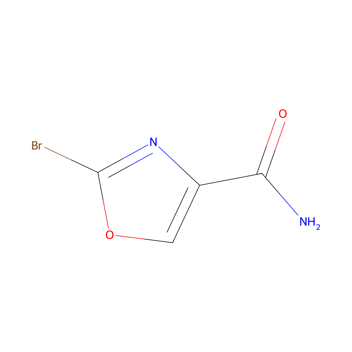 2-Bromooxazole-4-carboxamide molecular structure, CAS 941306-42-9