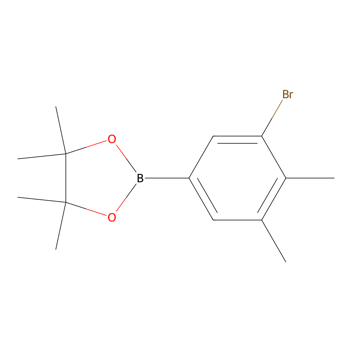 2-(3-Bromo-4,5-dimethylphenyl)-4,4,5,5-tetramethyl-1,3,2-dioxaborolane molecular structure, CAS 942069-47-8