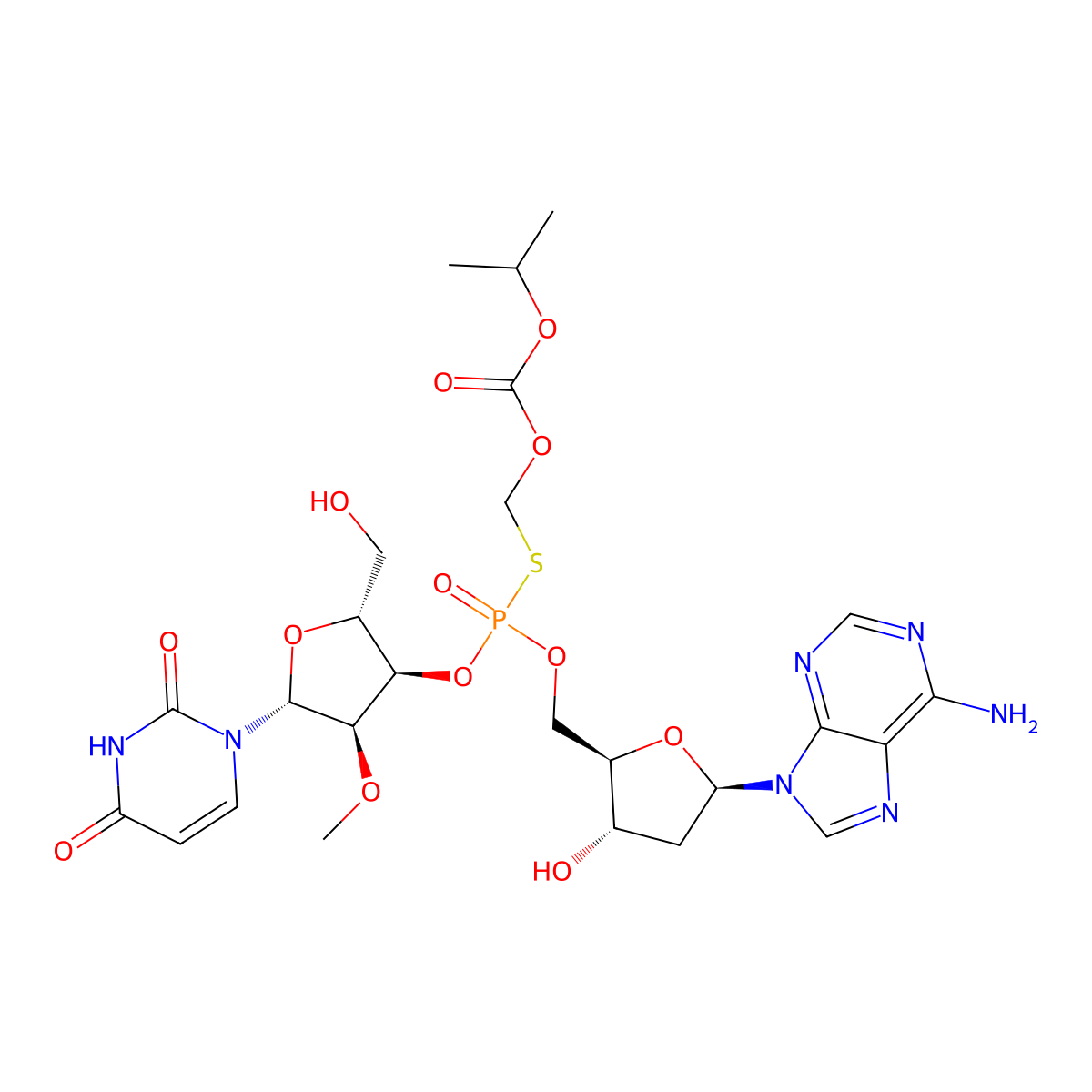 Inarigivir Soproxil molecular structure, CAS 942123-43-5