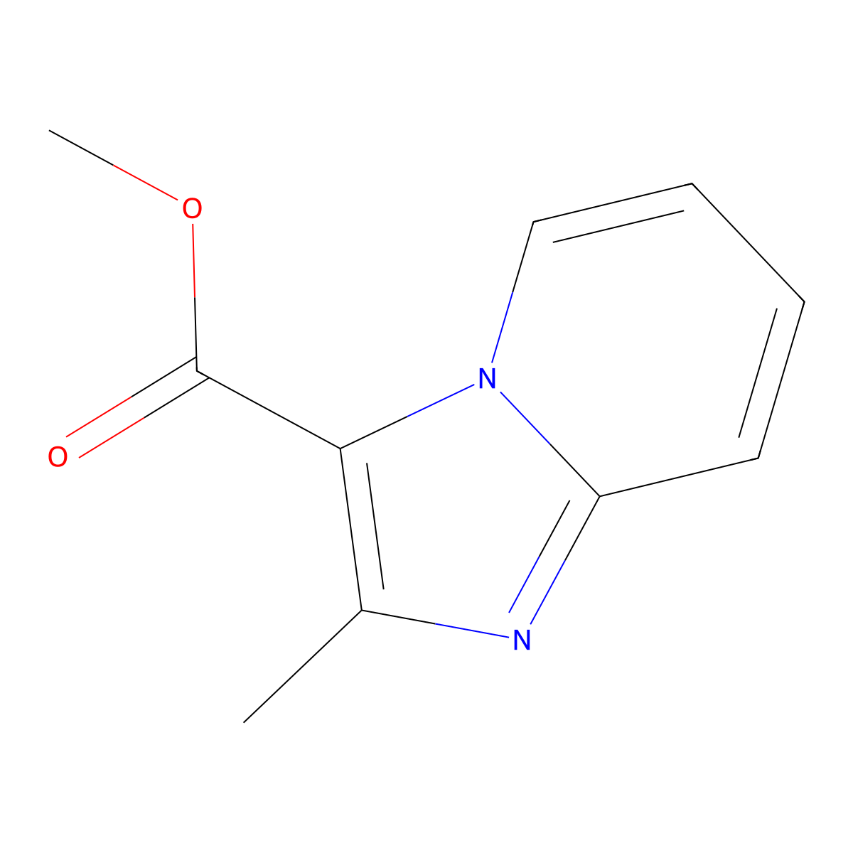 Methyl 2-methylimidazo[1,2-a]pyridine-3-carboxylate molecular structure, CAS 943112-78-5