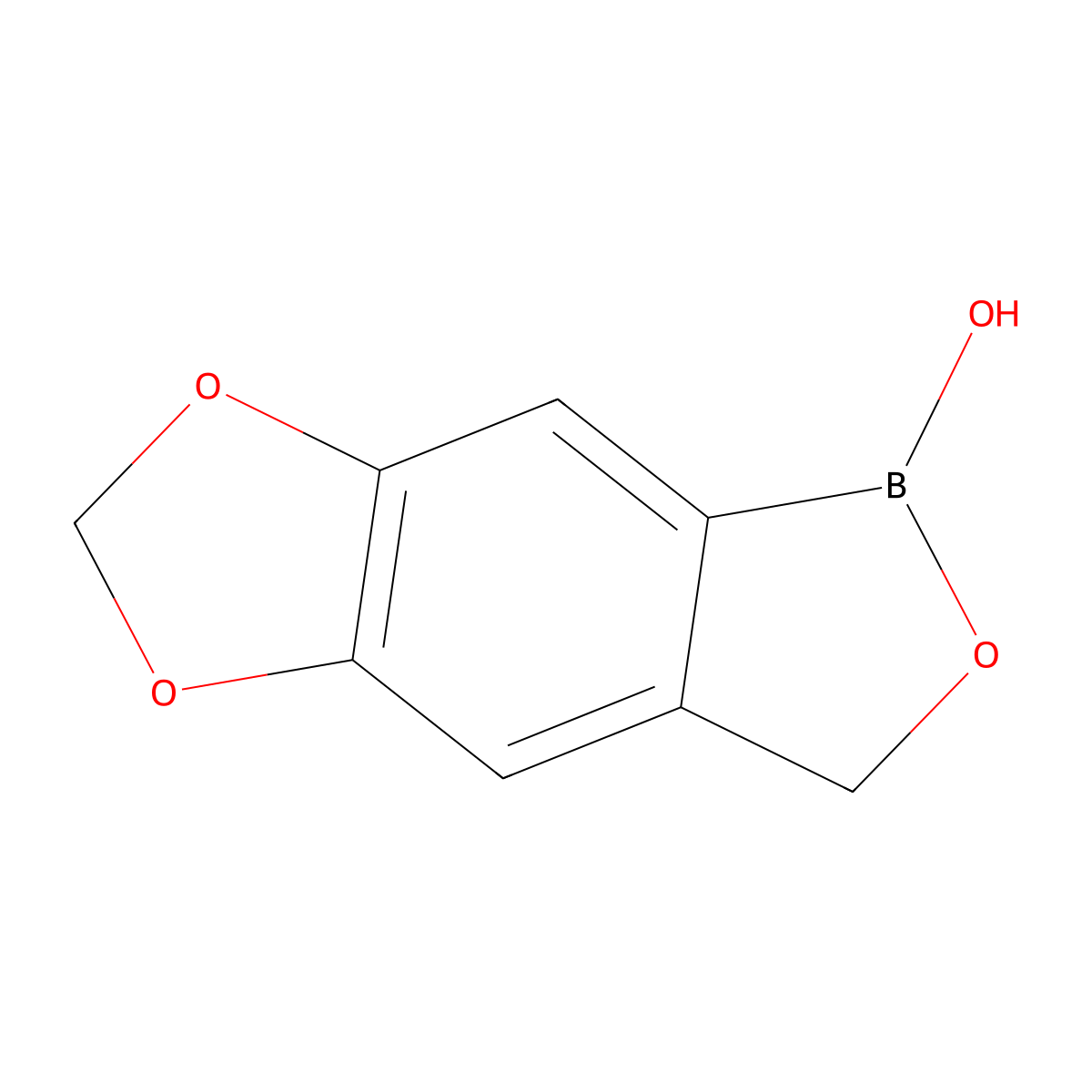 5,10,12-Trioxa-4-boratricyclo[7.3.0.0,3,7]dodeca-1(9),2,7-trien-4-ol molecular structure, CAS 943311-49-7