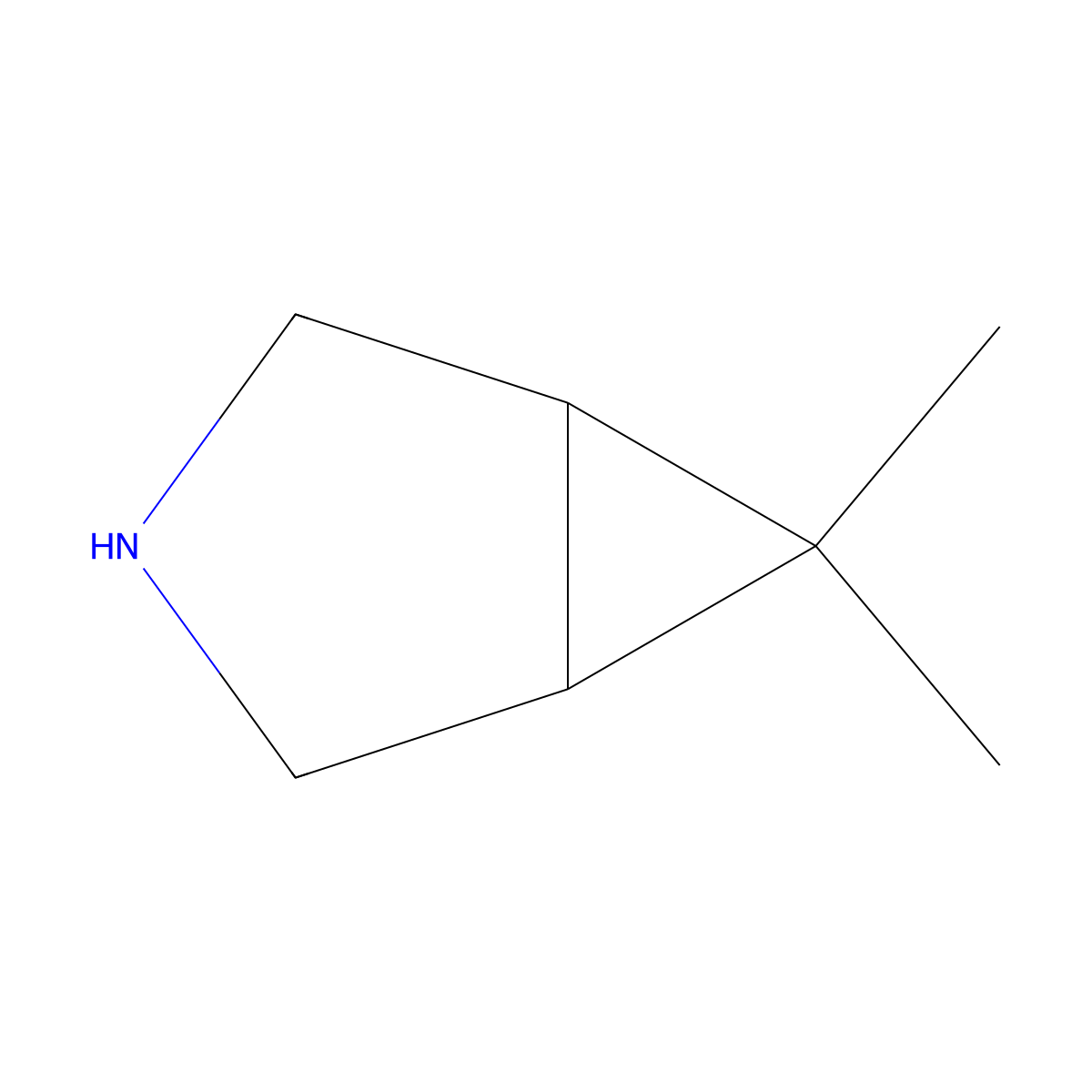6,6-Dimethyl-3-azabicyclo(3.1.0)hexane molecular structure, CAS 943516-54-9