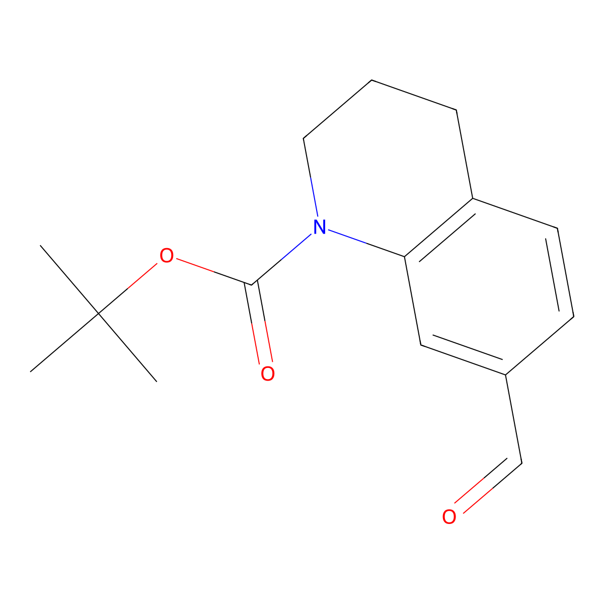 7-Formyl-3,4-dihydro-2H-quinoline-1-carboxylic acid tert-butyl ester molecular structure, CAS 943736-61-6