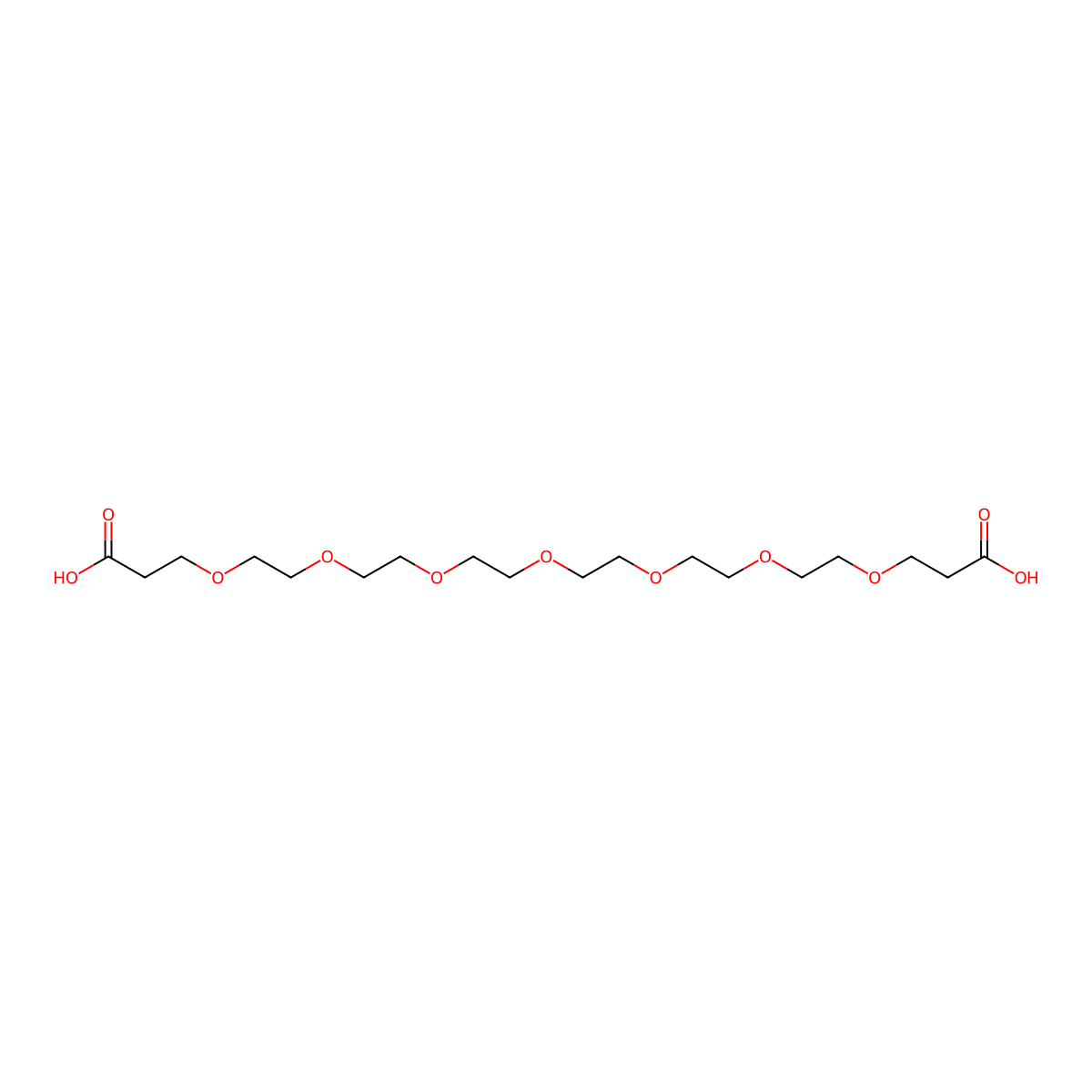 Bis-PEG7-acid molecular structure, CAS 94376-75-7