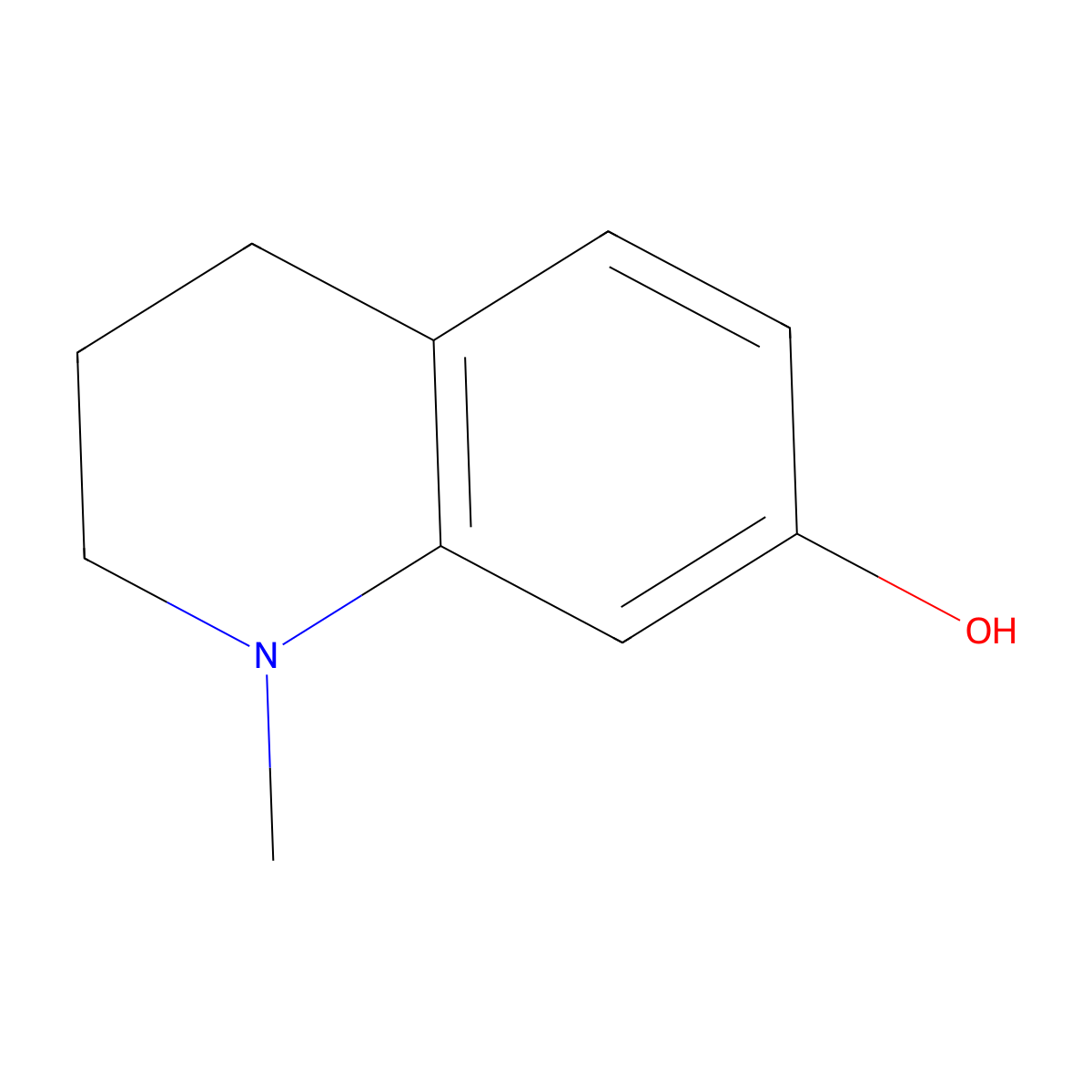 1-Methyl-1,2,3,4-tetrahydroquinolin-7-ol molecular structure, CAS 94411-96-8