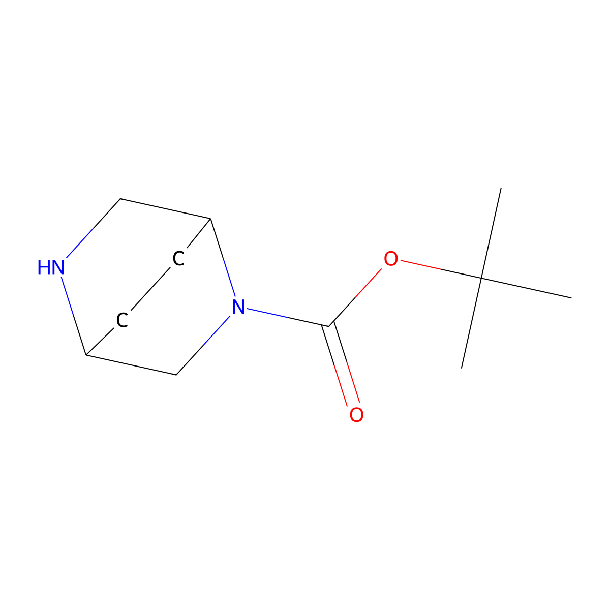 tert-Butyl (1S,4S)-2,5-diazabicyclo[2.2.2]octane-2-carboxylate molecular structure, CAS 944238-89-5