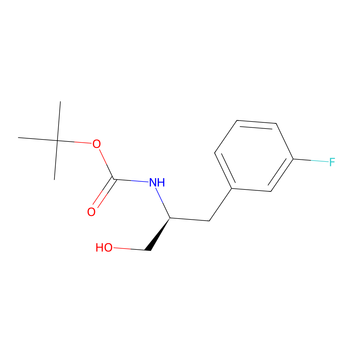 (S)-tert-Butyl (1-(3-fluorophenyl)-3-hydroxypropan-2-yl)carbamate molecular structure, CAS 944470-56-8