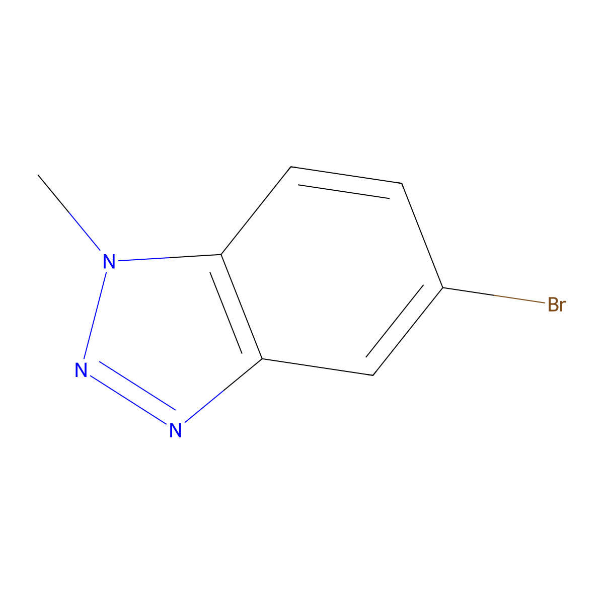 5-bromo-1-methyl-1H-1,2,3-benzotriazole molecular structure, CAS 944718-31-4