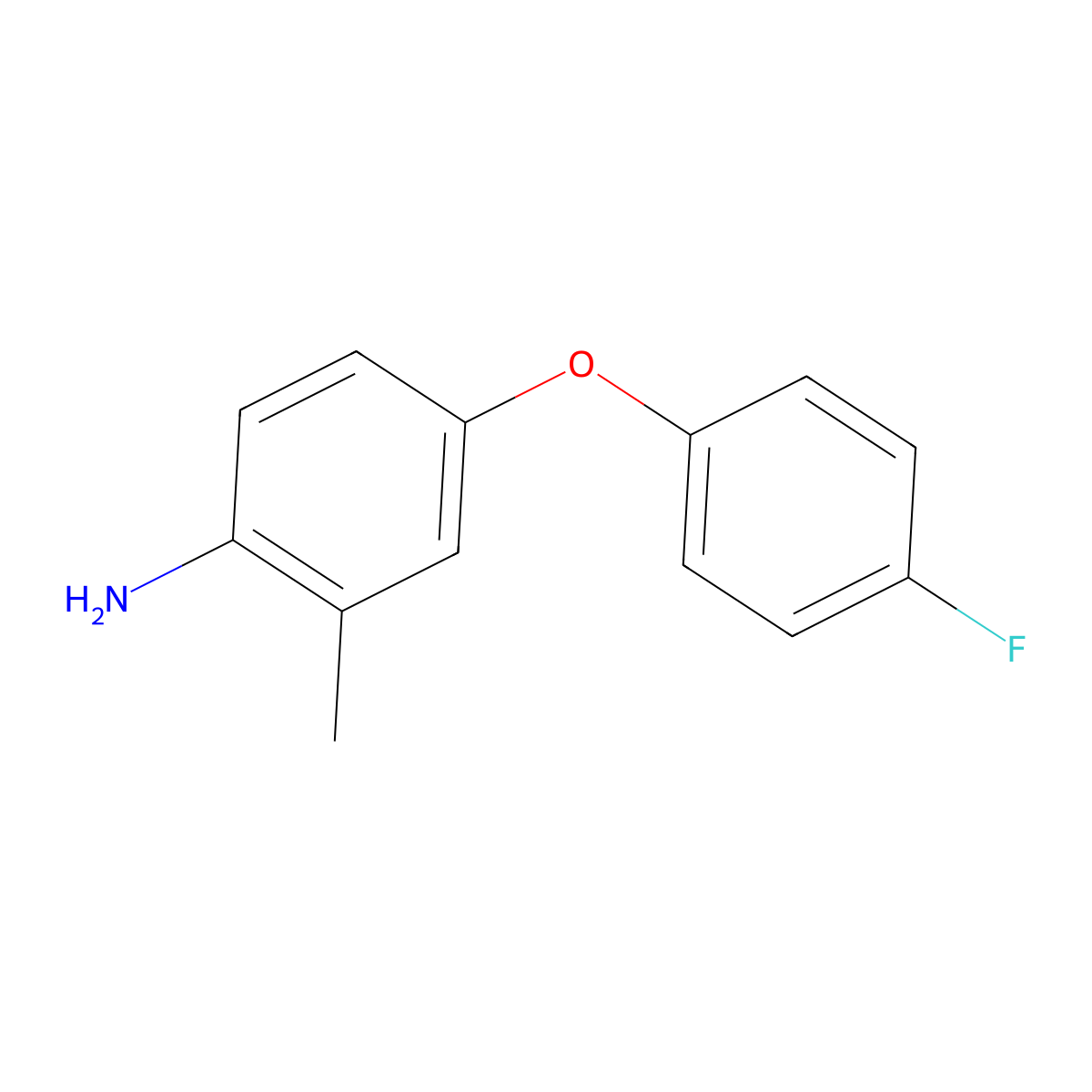 4-(4-Fluorophenoxy)-2-methylaniline molecular structure, CAS 946786-20-5