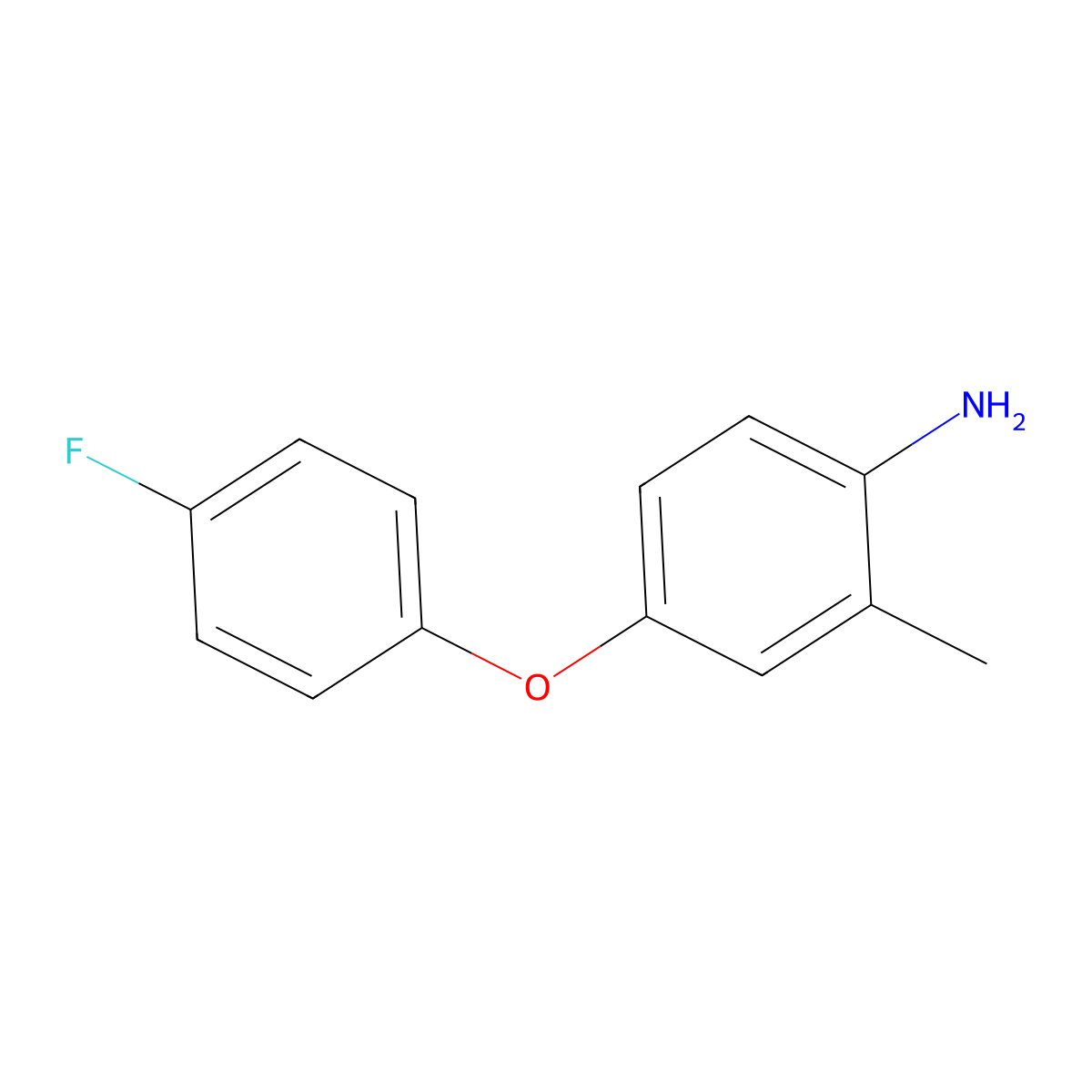 4-(4-Fluorophenoxy)-2-methylaniline molecular structure, CAS 946786-20-5