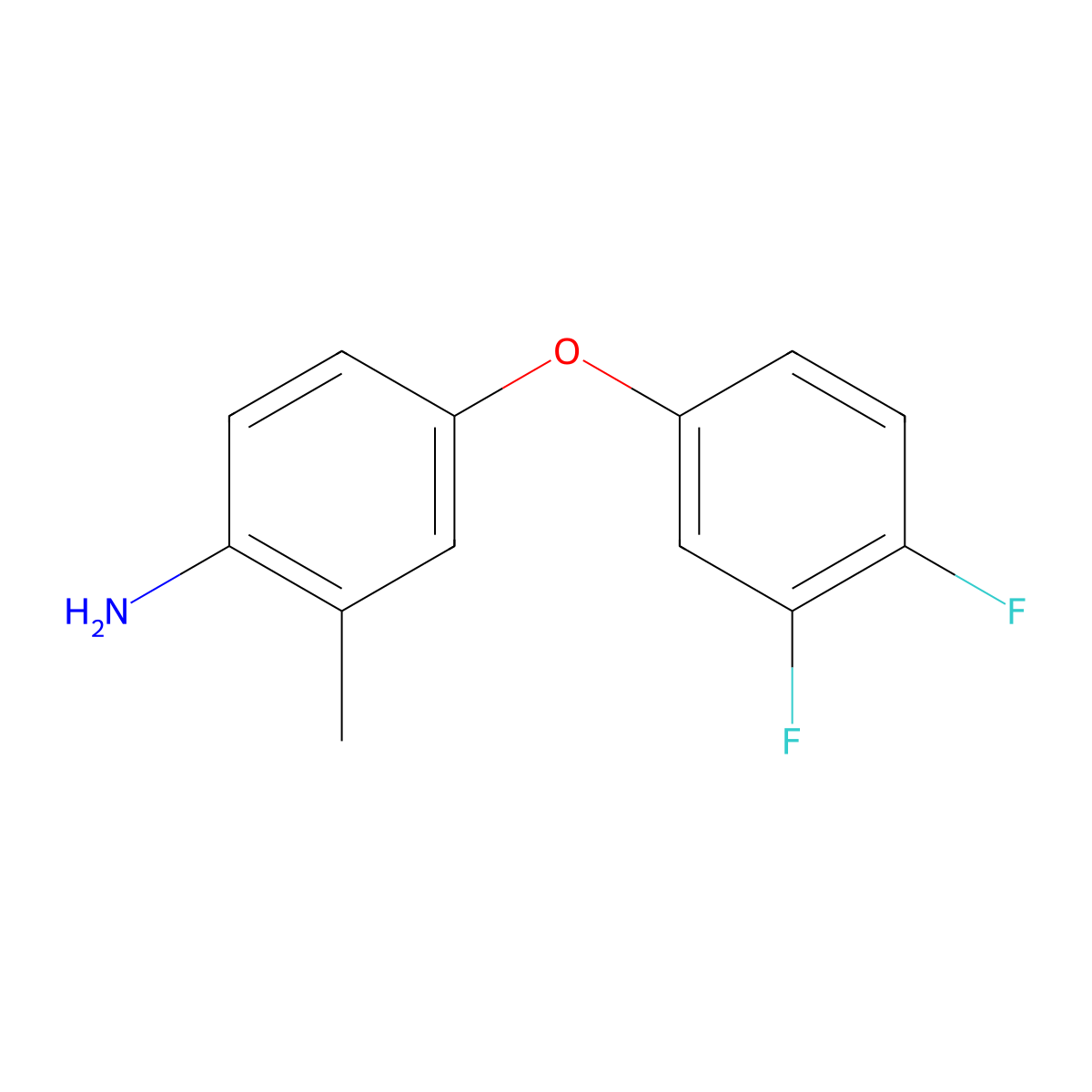 4-(3,4-Difluorophenoxy)-2-methylaniline molecular structure, CAS 946786-40-9