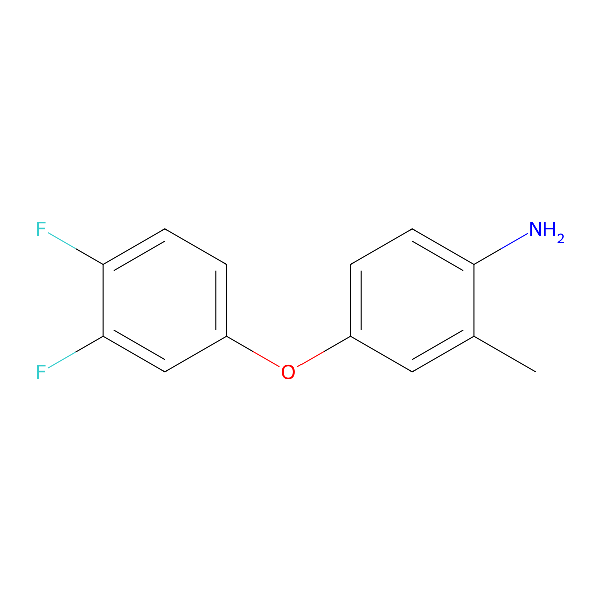 4-(3,4-Difluorophenoxy)-2-methylaniline molecular structure, CAS 946786-40-9