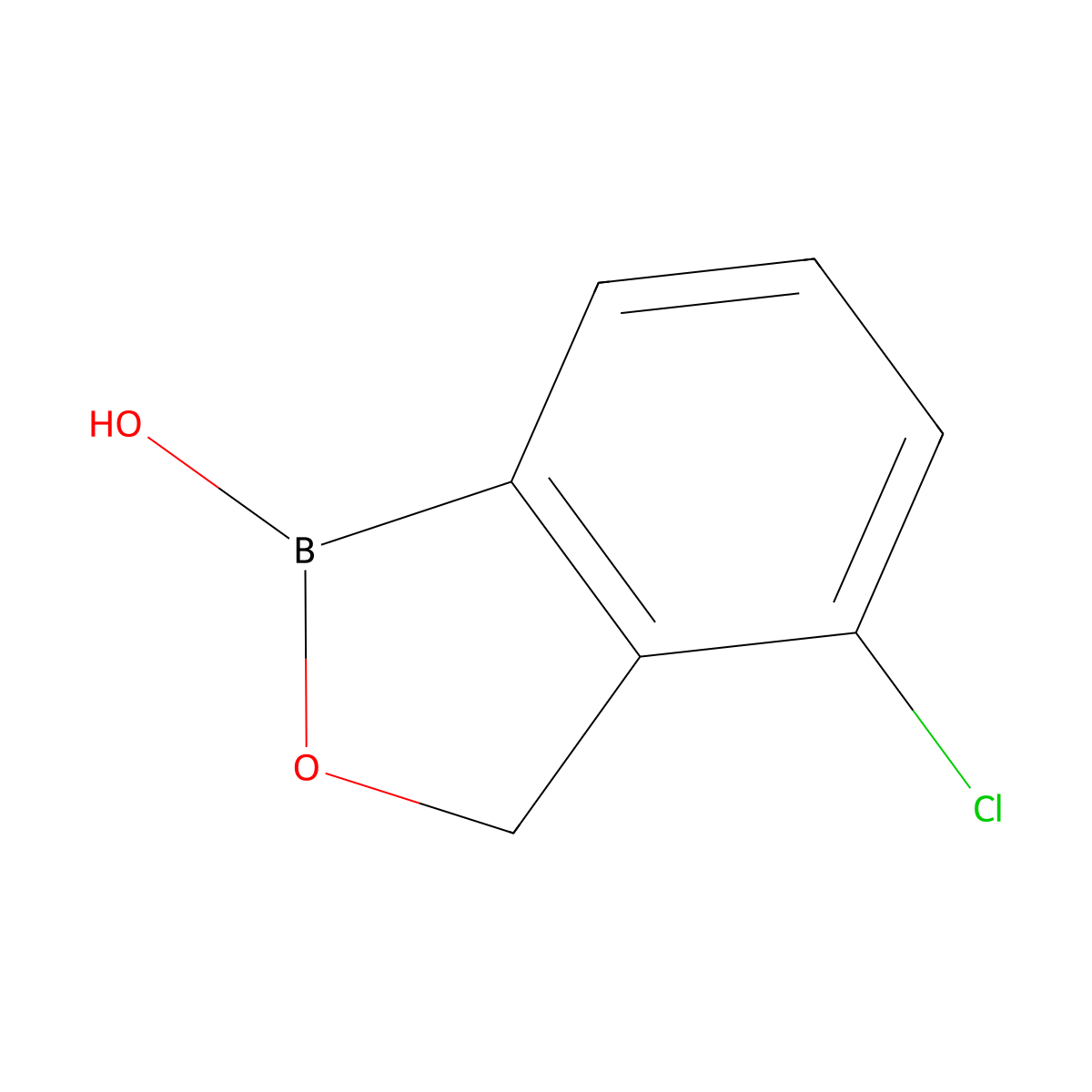 4-Chloro-1,3-dihydro-2,1-benzoxaborol-1-ol molecular structure, CAS 947162-29-0