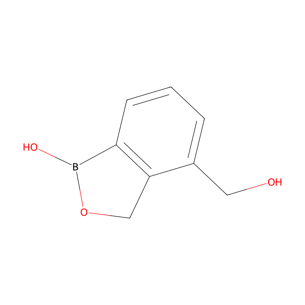 4-(Hydroxymethyl)benzo[C][1,2]oxaborol-1(3H)-OL molecular structure, CAS 947162-86-9