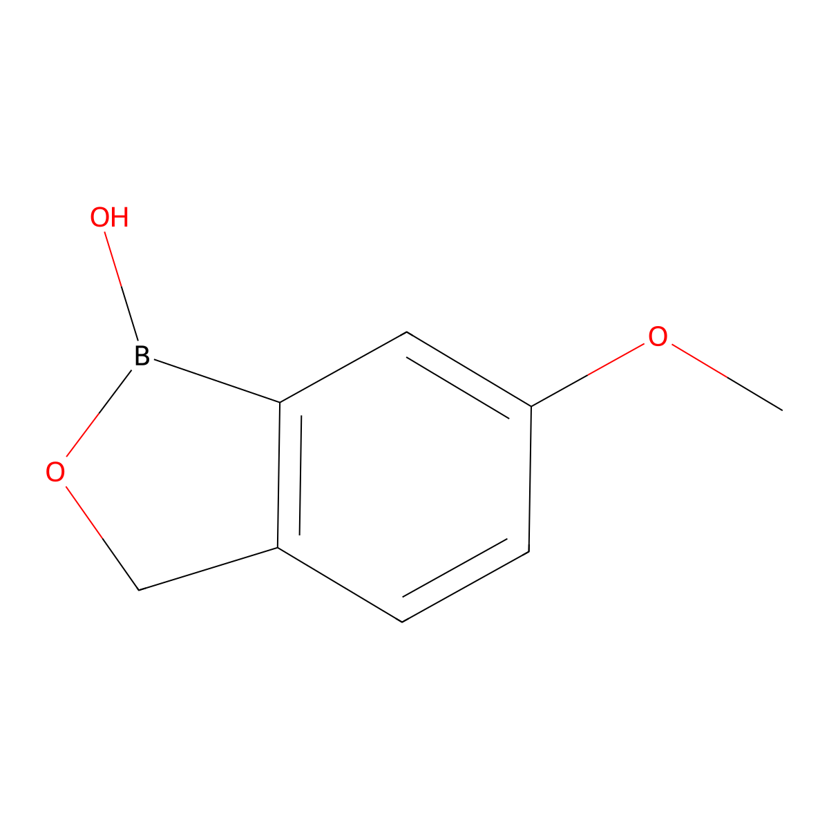 6-Methoxy-1,3-dihydro-2,1-benzoxaborol-1-ol molecular structure, CAS 947163-26-0