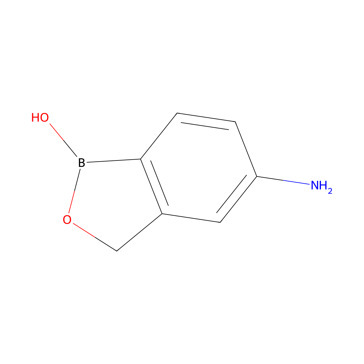 5-Amino-2,1-benzoxaborol-1(3H)-ol molecular structure, CAS 947165-26-6