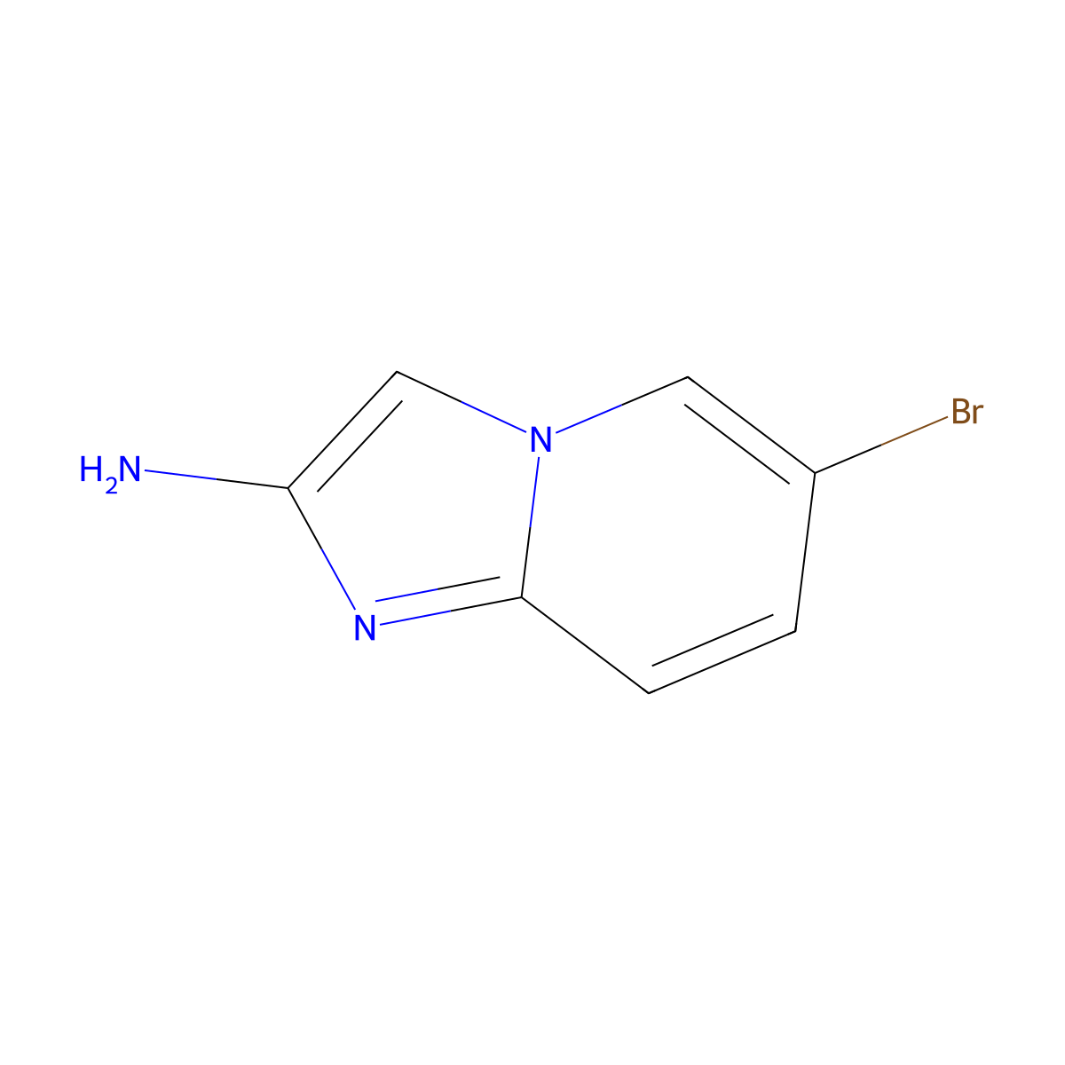 6-Bromoimidazo[1,2-a]pyridin-2-amine molecular structure, CAS 947248-52-4
