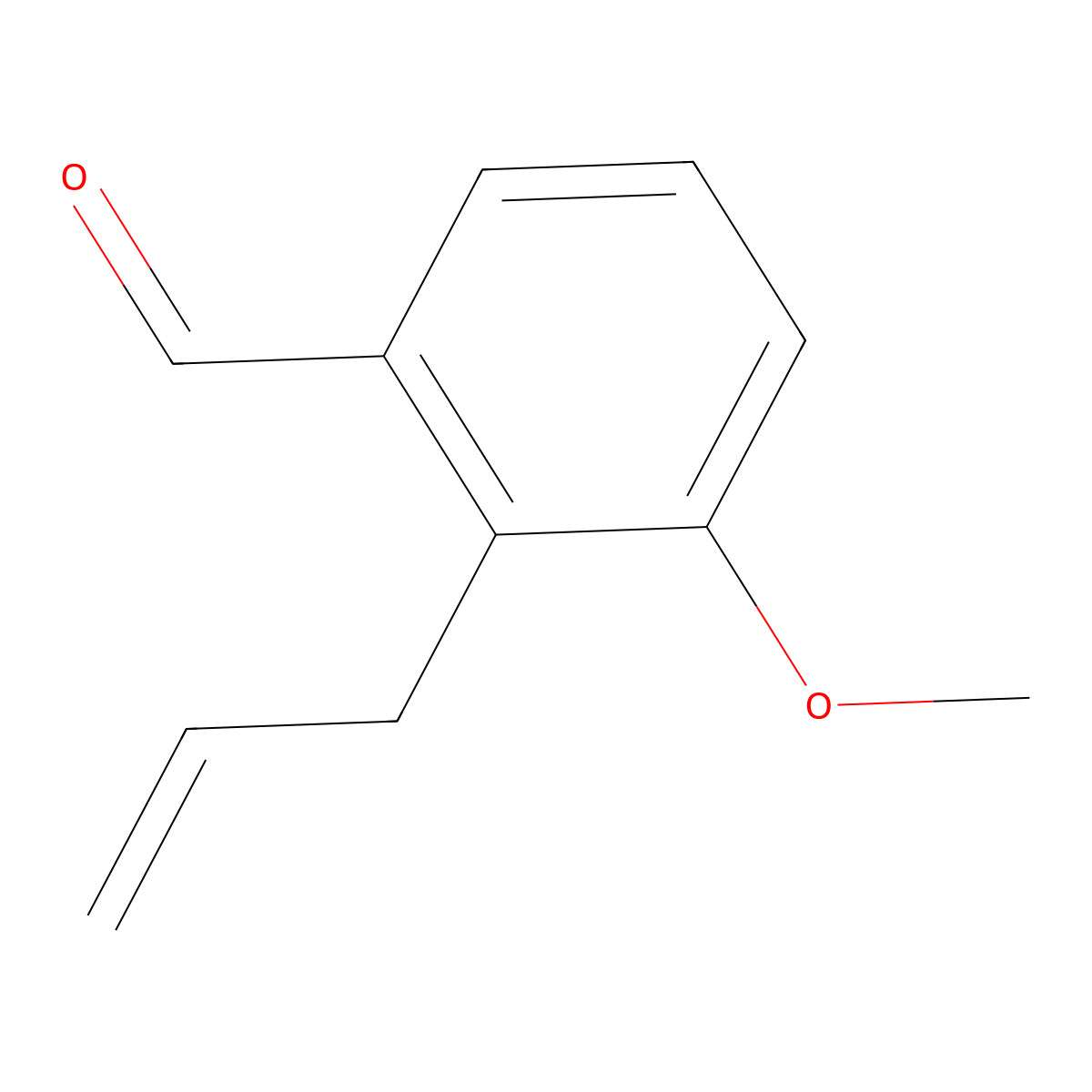 2-Allyl-3-methoxybenzaldehyde molecular structure, CAS 94956-98-6
