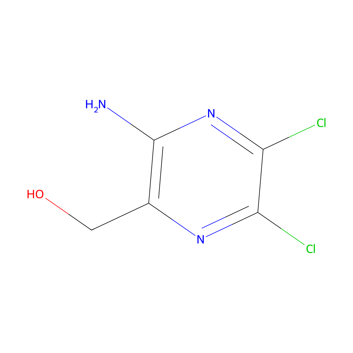 (3-Amino-5,6-dichloropyrazin-2-yl)methanol molecular structure, CAS 95037-20-0