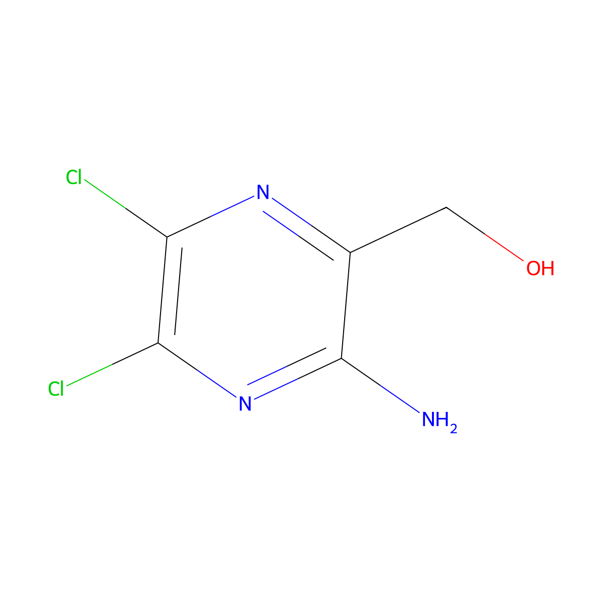 (3-Amino-5,6-dichloropyrazin-2-yl)methanol molecular structure, CAS 95037-20-0