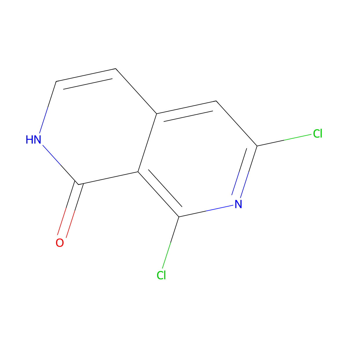 6,8-Dichloro-2,7-naphthyridin-1(2H)-one molecular structure, CAS 950746-21-1