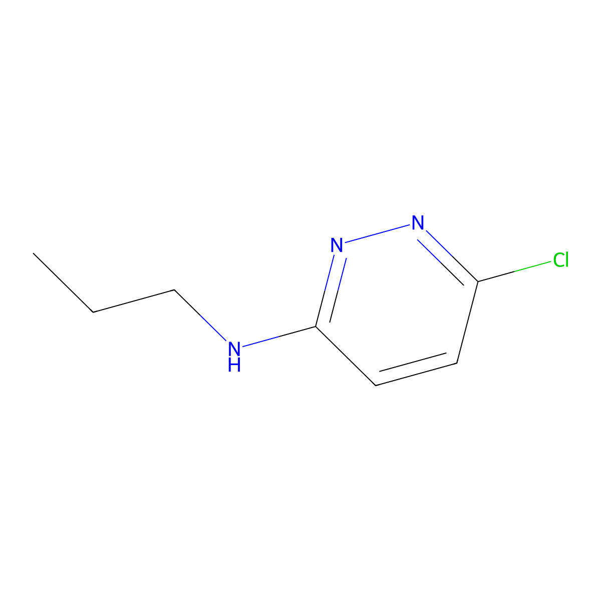 6-chloro-N-propylpyridazin-3-amine molecular structure, CAS 951885-19-1