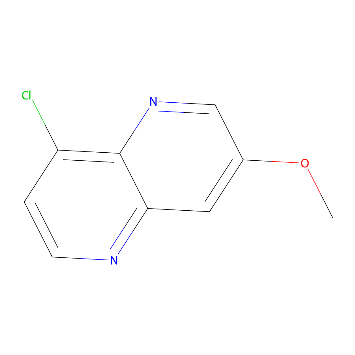 8-Chloro-3-methoxy-1,5-naphthyridine molecular structure, CAS 952059-69-7