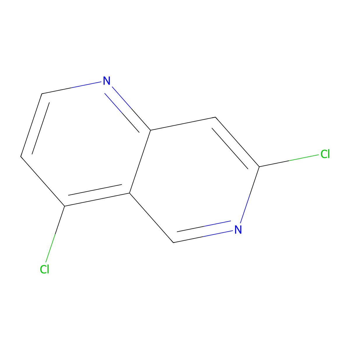4,7-Dichloro-1,6-naphthyridine molecular structure, CAS 952138-13-5