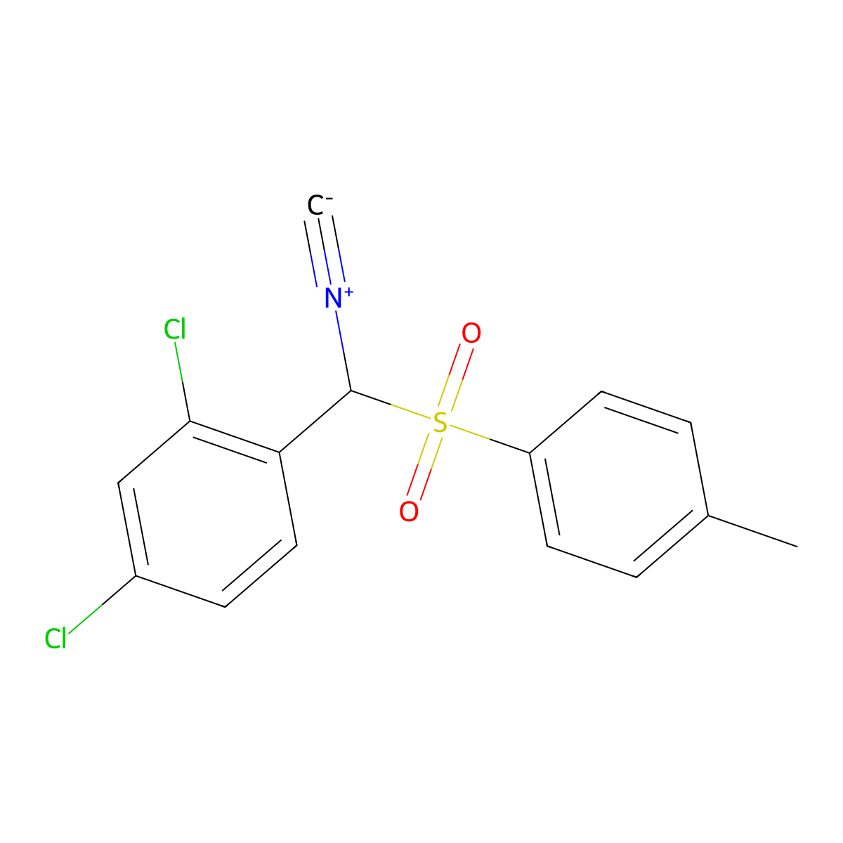 2,4-Dichloro-1-(isocyano(tosyl)methyl)benzene molecular structure, CAS 952727-77-4