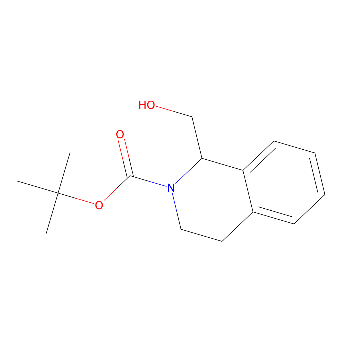 tert-Butyl 1-(hydroxymethyl)-3,4-dihydroisoquinoline-2(1H)-carboxylate molecular structure, CAS 954239-58-8