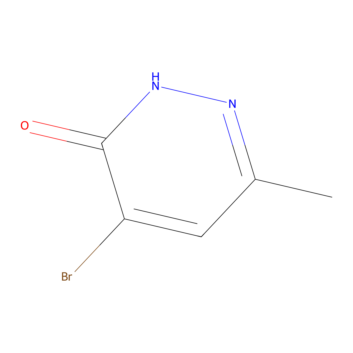 4-Bromo-6-methylpyridazin-3(2H)-one molecular structure, CAS 954240-46-1