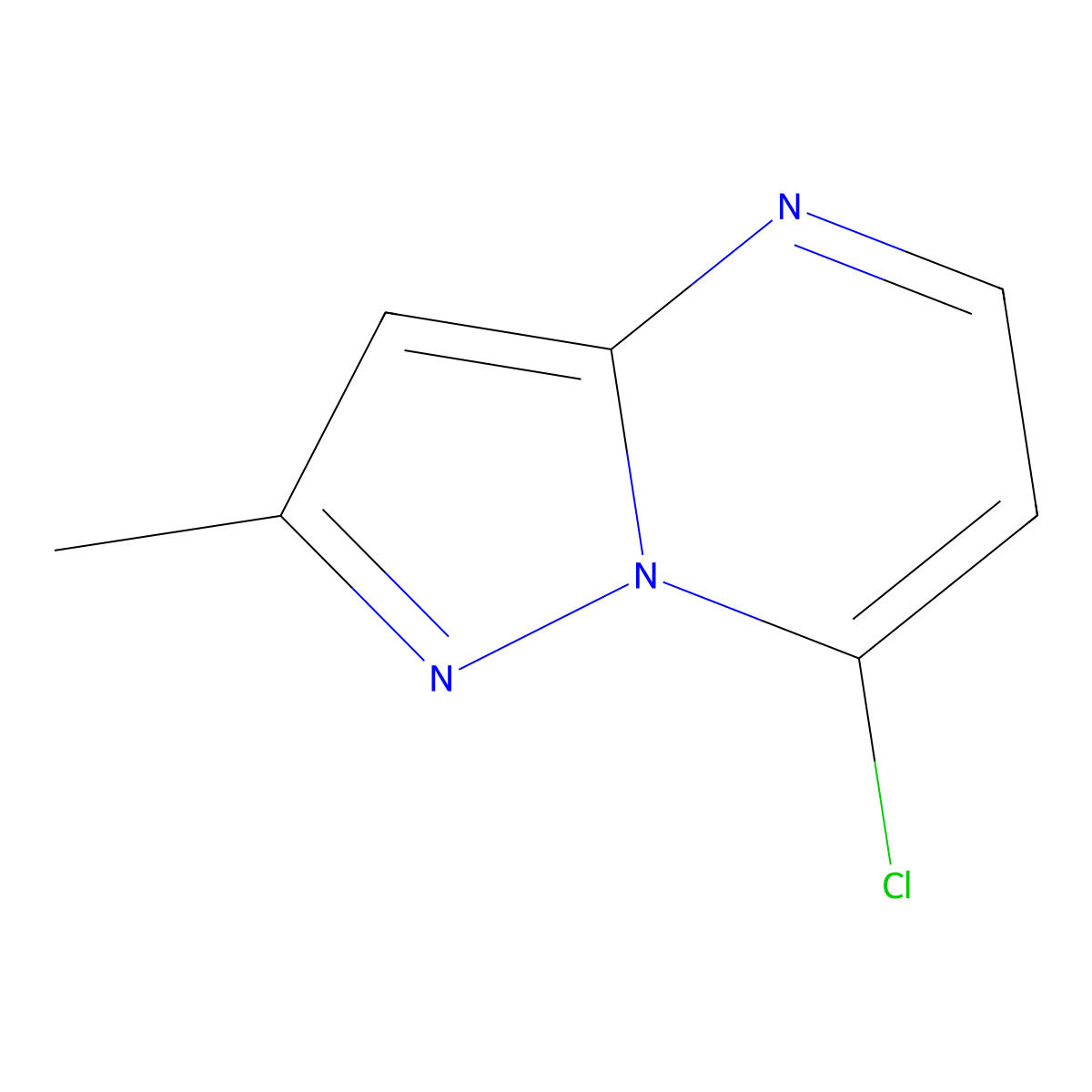 7-Chloro-2-methylpyrazolo[1,5-A]pyrimidine molecular structure, CAS 954422-25-4