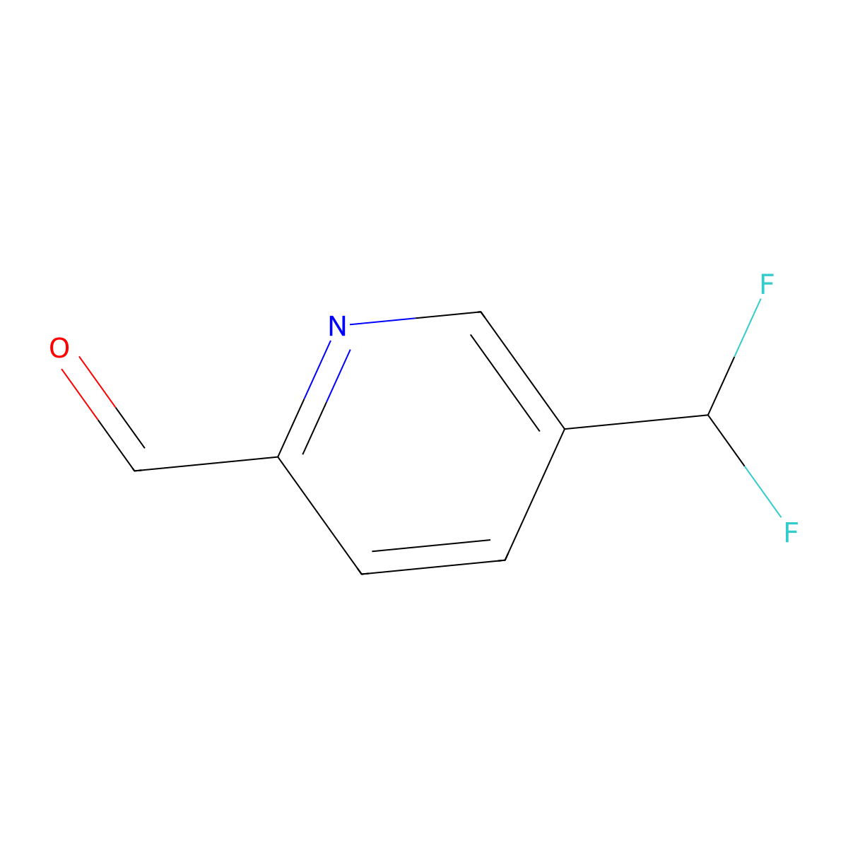 5-(Difluoromethyl)pyridine-2-carbaldehyde molecular structure, CAS 955112-64-8