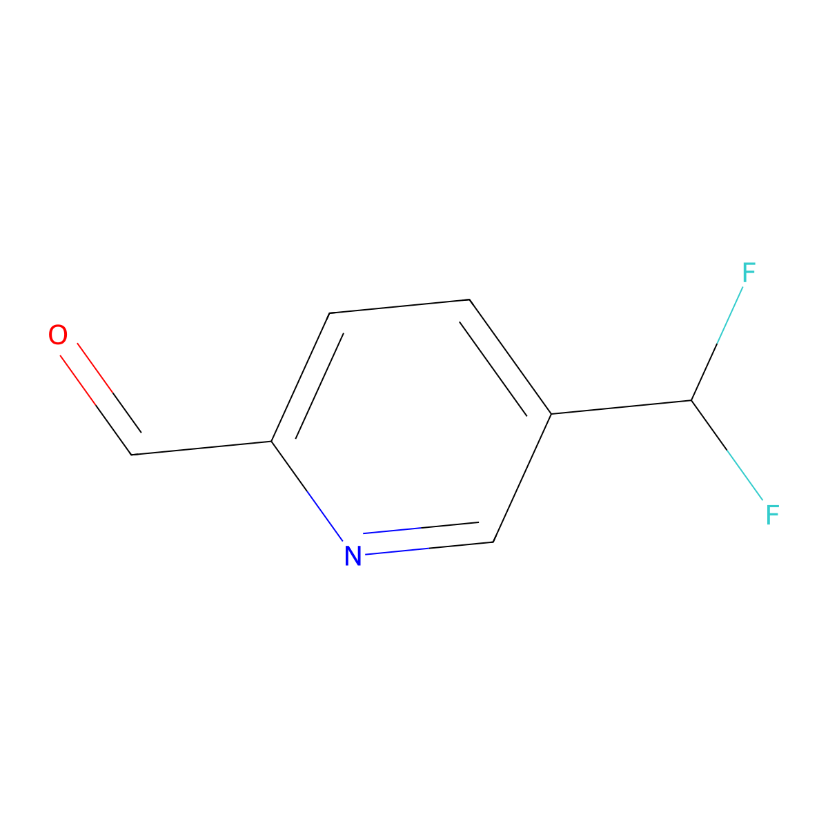 5-(Difluoromethyl)pyridine-2-carbaldehyde molecular structure, CAS 955112-64-8