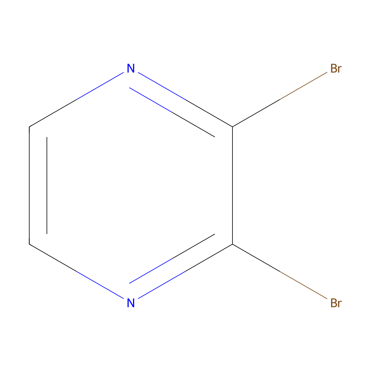 2,3-Dibromopyrazine molecular structure, CAS 95538-03-7