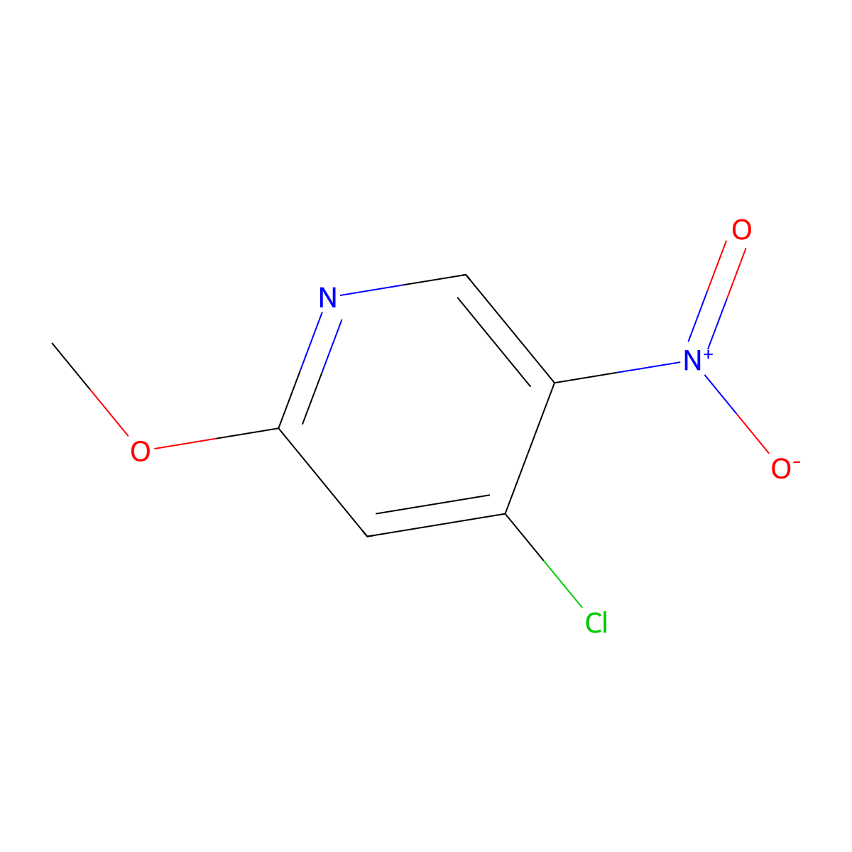 4-Chloro-2-methoxy-5-nitropyridine molecular structure, CAS 955395-98-9