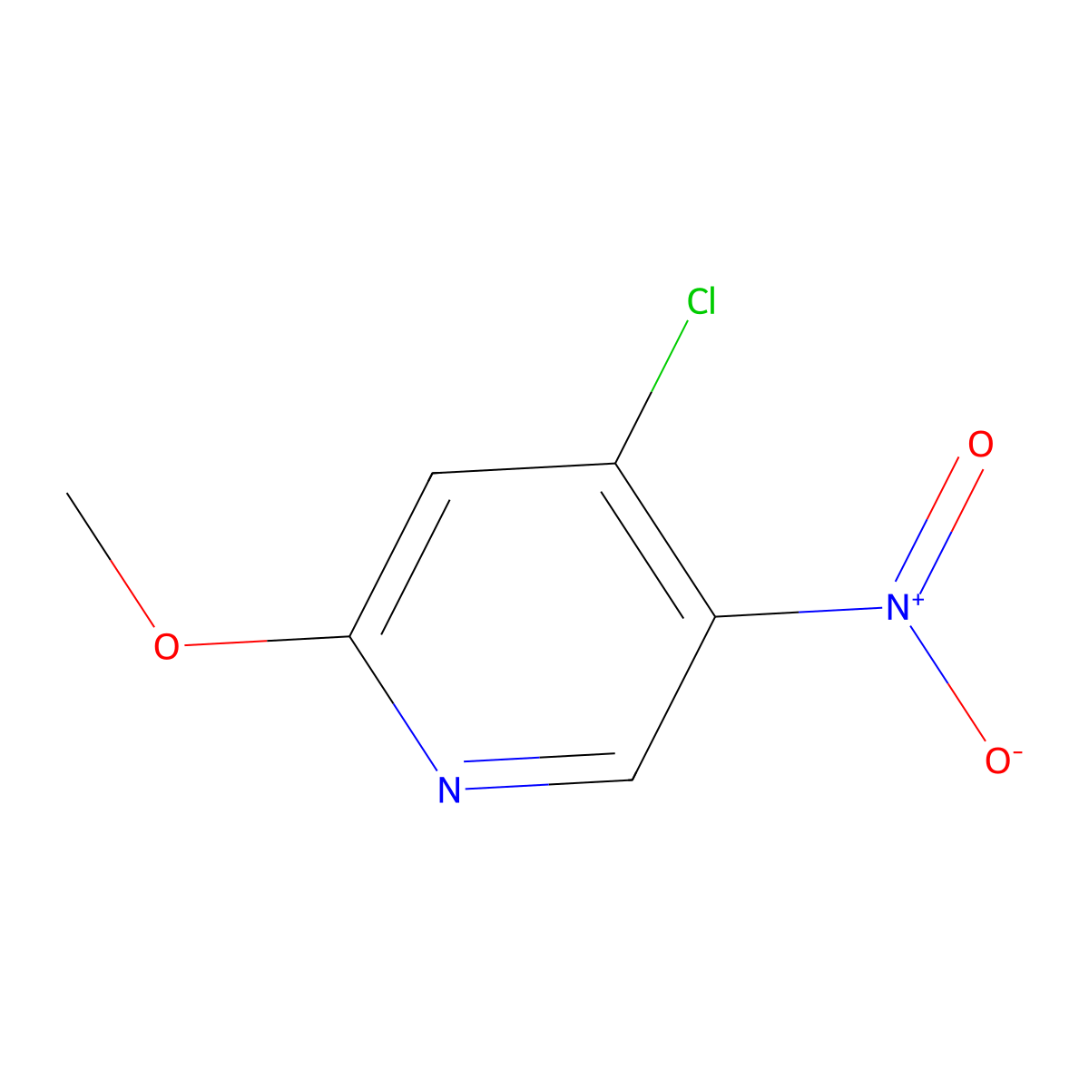 4-Chloro-2-methoxy-5-nitropyridine molecular structure, CAS 955395-98-9