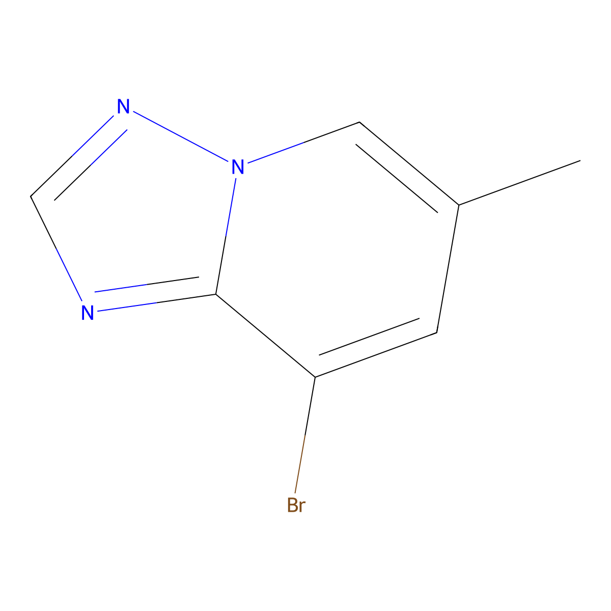8-Bromo-6-methyl[1,2,4]triazolo[1,5-a]pyridine molecular structure, CAS 957062-94-1