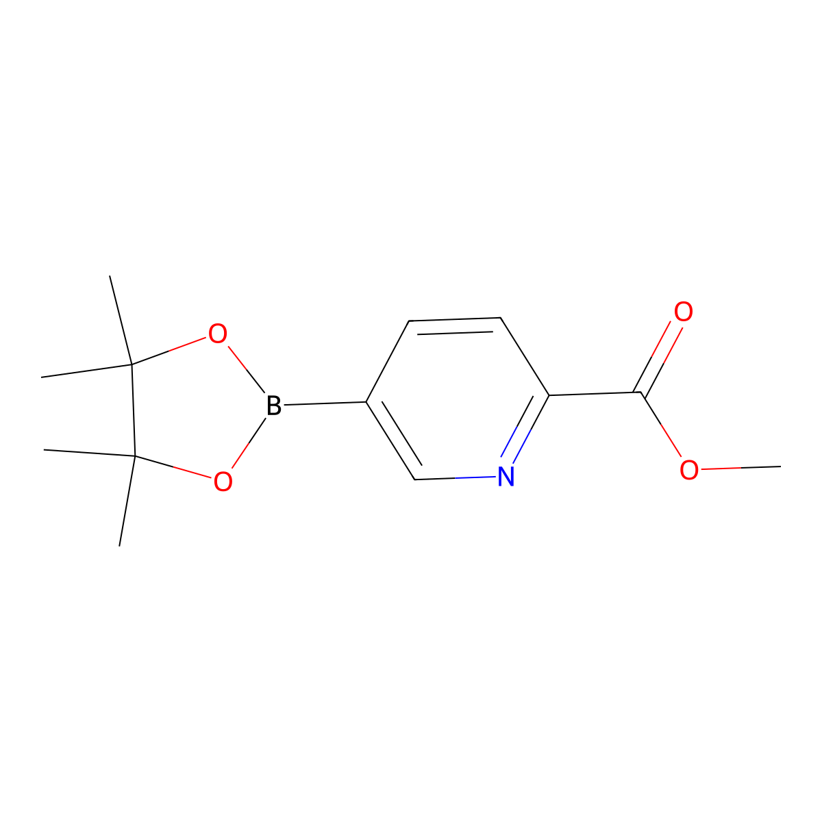 2-Methoxycarbonyl-5-pyridineboronic acid, pinacol ester molecular structure, CAS 957065-99-5